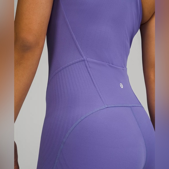 Lululemon One Piece SenseKnit Running Suit Purple Charged Indigo Size 6 - Picture 5 of 8